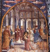 GOZZOLI, Benozzo Scenes from the Life of St Francis (Scene 9, north wall) dh